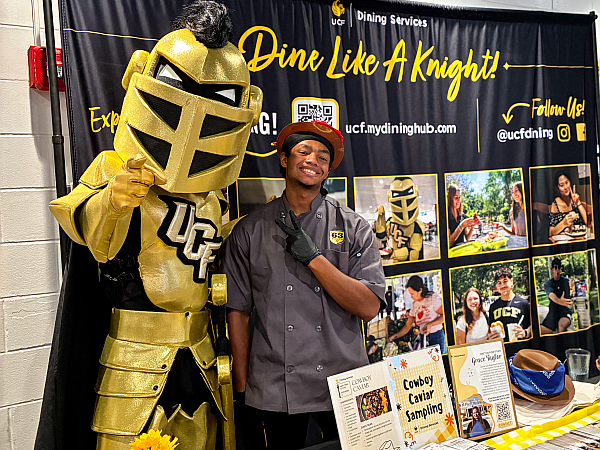 chef with school mascot